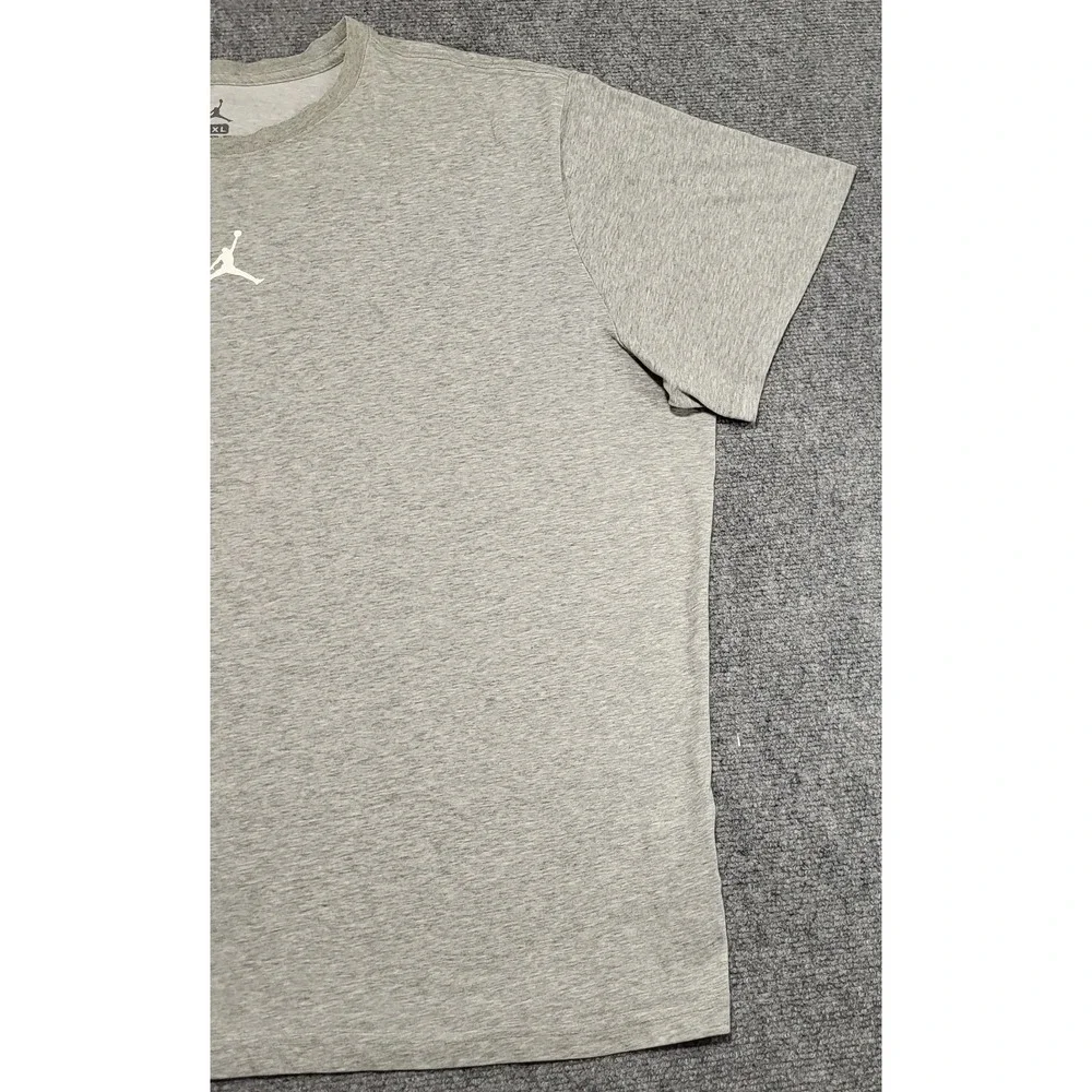 Nike Jordan Jumpman Men's Dri-Fit Gray Graphic Short-Sleeve T-Shirt Size XXXL